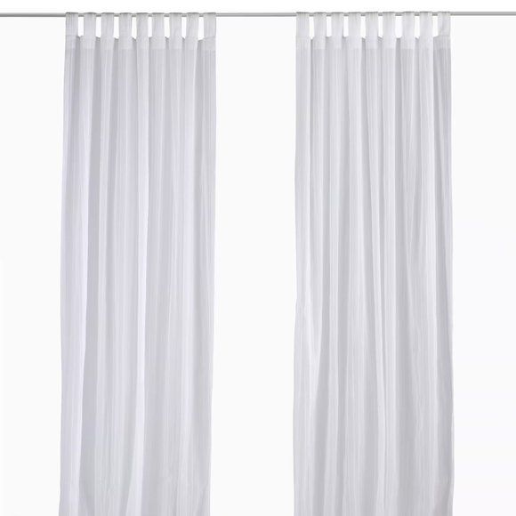 IKEA MATILDA Sheer curtains, 1 pair, white 55x98 " - Picture 3 of 13